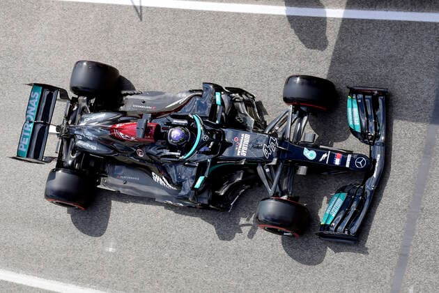 HAMILTON Lewis Mercedes AMG F1 Team FIA Formel 1 Saison 2021 in Imola am 17. 04. 2021 in Imola