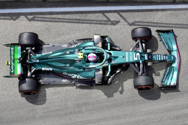 VETTEL Sebastian Aston Martin F1 Team FIA Formel 1 Saison 2021 in Imola am 17. 04. 2021 in Imola