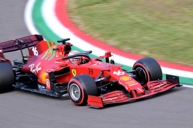 LECLERC Charles Scuderia Ferrari F1 Team FIA Formel 1 Saison 2021 in Imola am 17. 04. 2021 in Imola