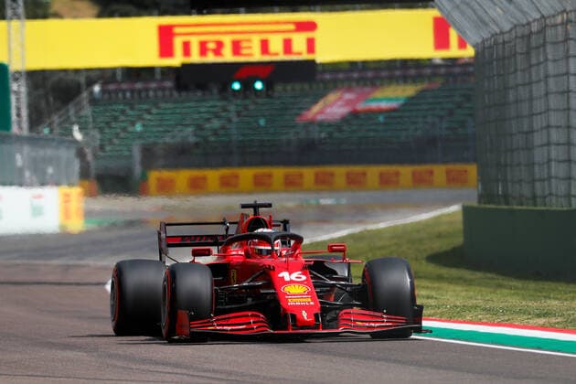 16 Charles Leclerc (MON, Scuderia Ferrari Mission Winnow), F1 Grand Prix of Emilia Romagna at Autodromo Enzo e Dino Ferrari on April 17, 2021 in Imola, Italy. (Photo by HOCH ZWEI) Imola Italy