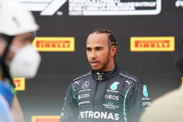 Formula 1 Pirelli Gran Premio Del Made In Italy E Dell emilia Romagna 2021 17.04.2021, Autodromo Enzo e Dino Ferrari, Imola, Formula 1 Pirelli Gran Premio Del Made In Italy E Dell emilia Romagna 2021 ,im Bild Poleposition für Lewis Hamilton (GBR 44), Mercedes-AMG Petronas Formula One Team.