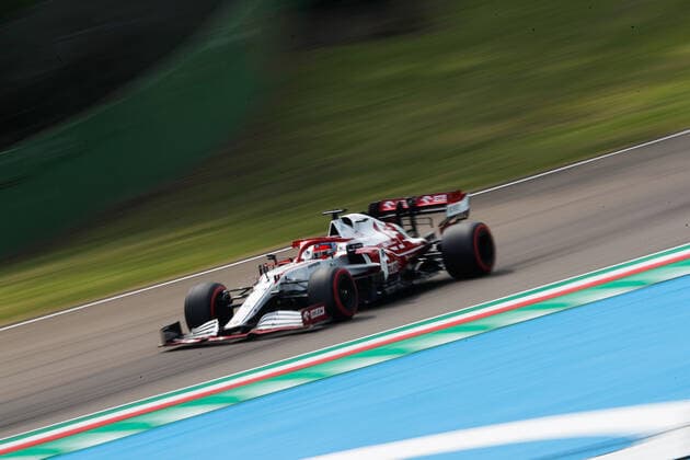 7 Kimi Raikkonen (FIN, Alfa Romeo Racing ORLEN), F1 Grand Prix of Emilia Romagna at Autodromo Enzo e Dino Ferrari on April 17, 2021 in Imola, Italy. (Photo by HOCH ZWEI) Imola Italy
