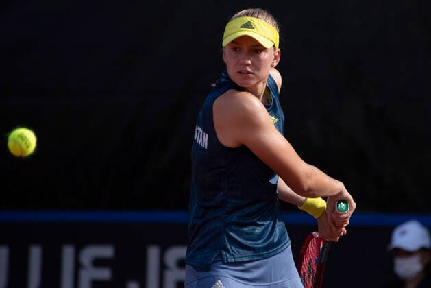 April 17, 2021, Cordoba Capital, Cordoba, Argentina: The player of the Kazakhstan national team, Nationalteam ELENA RYBAKINA (KAZ) No.23 WTA, Tennis Damen win to the player of the Argentine national team Nadia Podoroska (ARG) No.45 WTA 6-4, 6-4 in the Billie Jean King Cup by BNP Paribas Play-offs at the Cordoba Lawn Tennis Club on 17 Apr 2021. Cordoba Capital Argentina - ZUMAb196 20210417_zip_b196_005 Copyright: xDanielxBustosx
