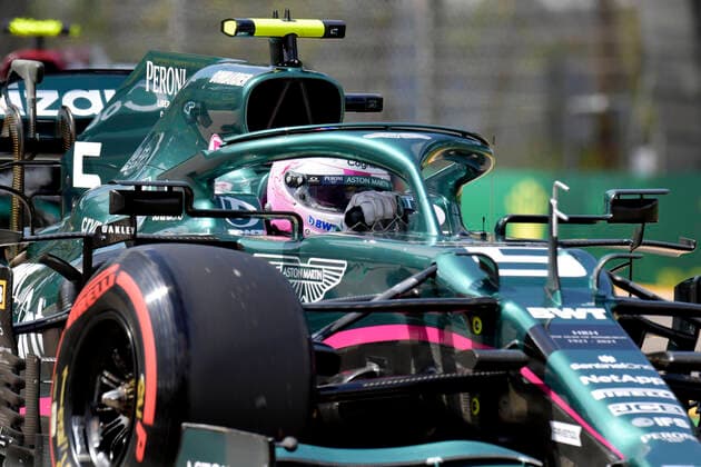VETTEL Sebastian Aston Martin F1 Team FIA Formel 1 Saison 2021 in Imola am 17. 04. 2021 in Imola