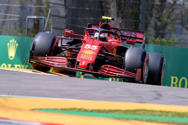 SAINZ Carlos Jr. Scuderia Ferrari F1 Team FIA Formel 1 Saison 2021 in Imola am 17. 04. 2021 in Imola