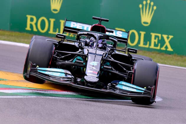 HAMILTON Lewis Mercedes AMG F1 Team FIA Formel 1 Saison 2021 in Imola am 17. 04. 2021 in Imola