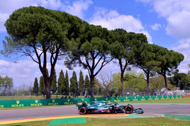 VETTEL Sebastian Aston Martin F1 Team FIA Formel 1 Saison 2021 in Imola am 17. 04. 2021 in Imola