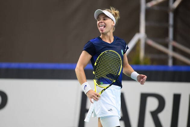 Bilder des Jahres 2021, Sport 04 April Sport Themen der Woche KW15 Sport Bilder des Tages 2021.04.17 Bytom Tenis Puchar Billie Jean King Mecz: Magdalena Frech - Laura Pigossi Polska - Brazylia N z Laura Pigossi Foto Tomasz Kudala PressFocus 2021.04.17 Bytom Tennis Billie Jean King Cup 2021 Play-Offs Poland - Brazil Polska - Brazylia Laura Pigossi Credit: Tomasz Kudala PressFocus NEWSPIX.PL --- Newspix.pl  20210417PF15288