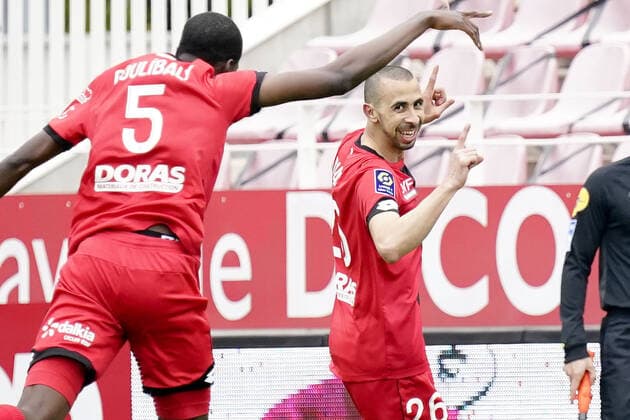 JOIE - FAIR PLAY - 26 FOUAD CHAFIK (DIJ) FOOTBALL : Dijon vs Nice - Ligue 1 Uber Eats - 18 04 2021 FEP Panoramic 