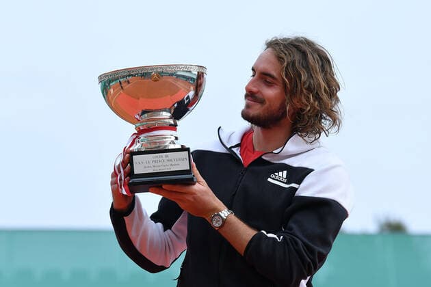 Stefanos Tsitsipas (Gre) defeated Andrey Rublev (Rus) in the Rolex Monte Carlo Masters final TENNIS : Rolex Monte Carlo Masters - 18 04 2021 AntoineCouvercelle Panoramic 