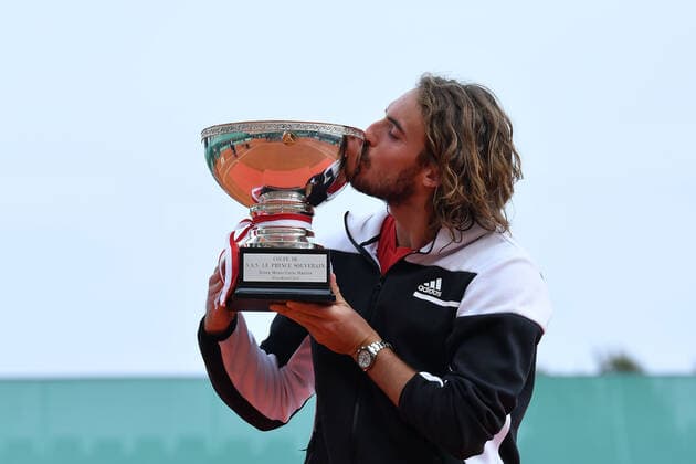 Stefanos Tsitsipas (Gre) defeated Andrey Rublev (Rus) in the Rolex Monte Carlo Masters final TENNIS : Rolex Monte Carlo Masters - 18 04 2021 AntoineCouvercelle Panoramic 