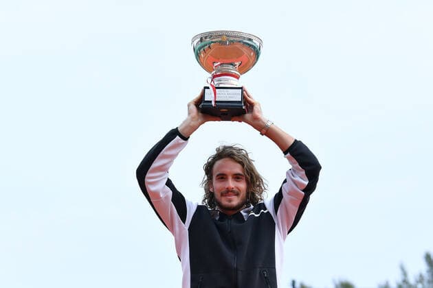 Stefanos Tsitsipas (Gre) defeated Andrey Rublev (Rus) in the Rolex Monte Carlo Masters final TENNIS : Rolex Monte Carlo Masters - 18 04 2021 AntoineCouvercelle Panoramic 