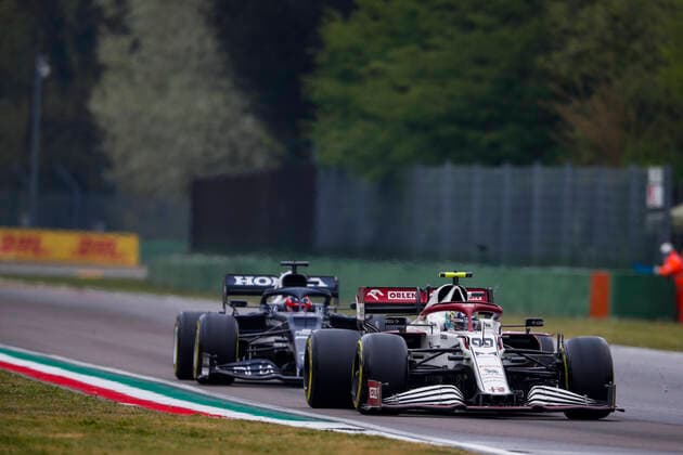 99 Antonio Giovinazzi (ITA, Alfa Romeo Racing ORLEN), F1 Grand Prix of Emilia Romagna at Autodromo Enzo e Dino Ferrari on April 18, 2021 in Imola, Italy. (Photo by HOCH ZWEI) Imola Italy