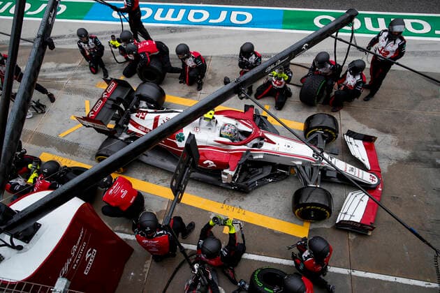 99 Antonio Giovinazzi (ITA, Alfa Romeo Racing ORLEN), F1 Grand Prix of Emilia Romagna at Autodromo Enzo e Dino Ferrari on April 18, 2021 in Imola, Italy. (Photo by HOCH ZWEI) Imola Italy
