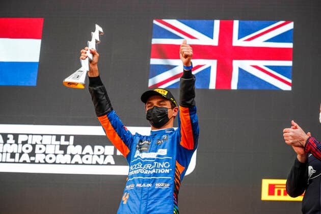 4 Lando Norris (GBR, McLaren F1 Team), F1 Grand Prix of Emilia Romagna at Autodromo Enzo e Dino Ferrari on April 18, 2021 in Imola, Italy. (Photo by HOCH ZWEI) Imola Italy