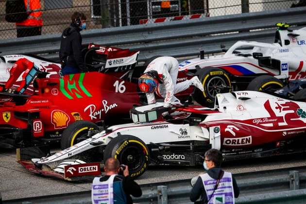 7 Kimi Raikkonen (FIN, Alfa Romeo Racing ORLEN), F1 Grand Prix of Emilia Romagna at Autodromo Enzo e Dino Ferrari on April 18, 2021 in Imola, Italy. (Photo by HOCH ZWEI) Imola Italy
