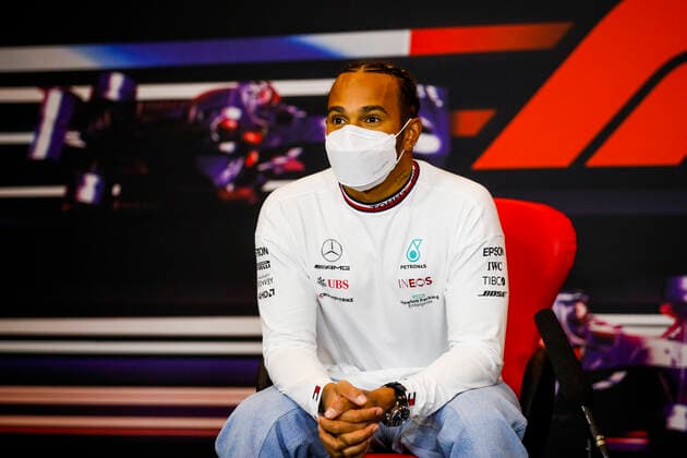 F1 Grand Prix of Emilia Romagna 44 Lewis Hamilton (GBR, Mercedes-AMG Petronas F1 Team), F1 Grand Prix of Emilia Romagna at Autodromo Enzo e Dino Ferrari on April 18, 2021 in Imola, Italy. (Photo by Florent Gooden DPPI FIA Pool via HOCH ZWEI) Imola Italy Poolfoto HOCH ZWEI Pool Florent Gooden ,EDITORIAL USE ONLY