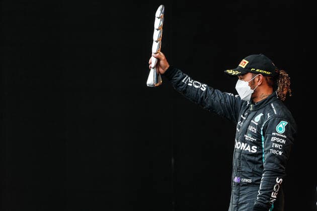 44 Lewis Hamilton (GBR, Mercedes-AMG Petronas F1 Team), F1 Grand Prix of Emilia Romagna at Autodromo Enzo e Dino Ferrari on April 18, 2021 in Imola, Italy. (Photo by HOCH ZWEI) Imola Italy