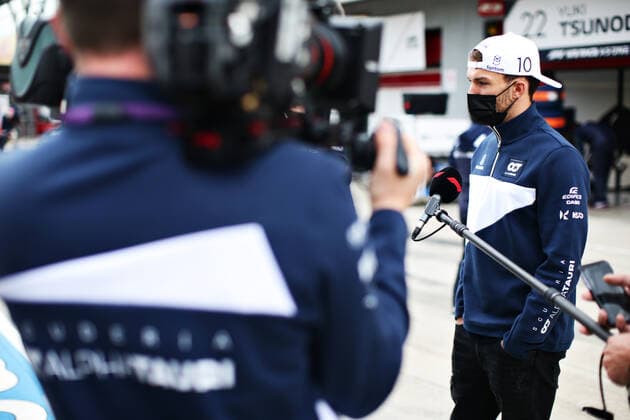 F1 Grand Prix of Emilia Romagna 10 Pierre Gasly (FRA, Scuderia AlphaTauri Honda), F1 Grand Prix of Emilia Romagna at Autodromo Enzo e Dino Ferrari on April 18, 2021 in Imola, Italy. (Photo by Peter Fox Getty Images FIA Pool via HOCH ZWEI) Imola Autodromo Enzo e Dino Ferrari Italy Poolfoto HOCH ZWEI Pool Getty Images ,EDITORIAL USE ONLY