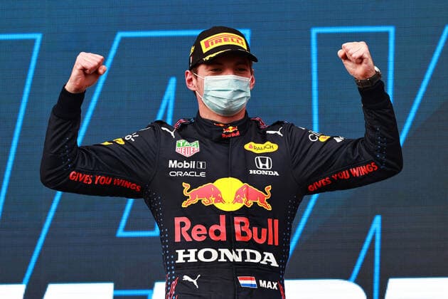 F1 Grand Prix of Emilia Romagna 33 Max Verstappen (NED, Red Bull Racing), F1 Grand Prix of Emilia Romagna at Autodromo Enzo e Dino Ferrari on April 18, 2021 in Imola, Italy. (Photo by Mark Thompson Getty Images FIA Pool via HOCH ZWEI) Imola Autodromo Enzo e Dino Ferrari Italy Poolfoto HOCH ZWEI Pool Getty Images ,EDITORIAL USE ONLY