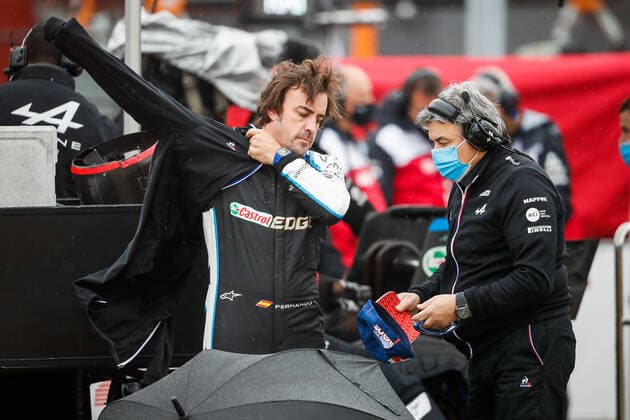 ALONSO Fernando (spa), Alpine F1 A521, portrait starting grid, grille de depart, during the Formula 1 Pirelli Gran Premio Del Made In Italy E Dell emilia Romagna 2021 from April 16 to 18, 2021 on the Autodromo Internazionale Enzo e Dino Ferrari, in Imola, Italy - Photo Antonin Vincent DPPI F1 - EMILIA ROMAGNA GRAND PRIX 2021 - RACE ANTONINVINCENT DPPI  00121004__V2_2166