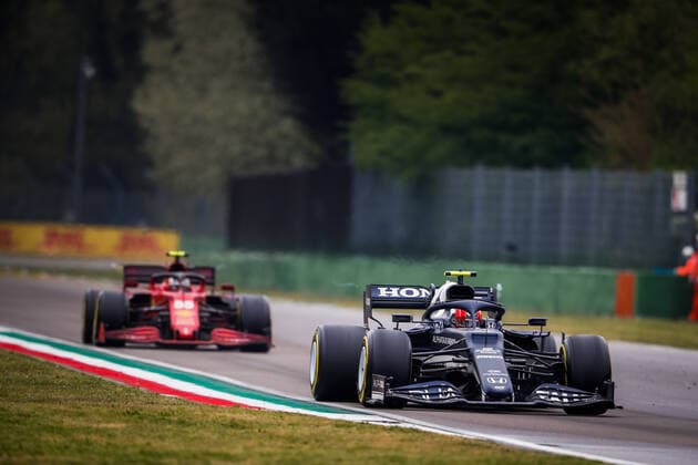 10 GASLY Pierre (fra), Scuderia AlphaTauri Honda AT02, action during the Formula 1 Pirelli Gran Premio Del Made In Italy E Dell emilia Romagna 2021 from April 16 to 18, 2021 on the Autodromo Internazionale Enzo e Dino Ferrari, in Imola, Italy - Photo Antonin Vincent DPPI F1 - EMILIA ROMAGNA GRAND PRIX 2021 - RACE ANTONINVINCENT DPPI  00121004__V2_2966
