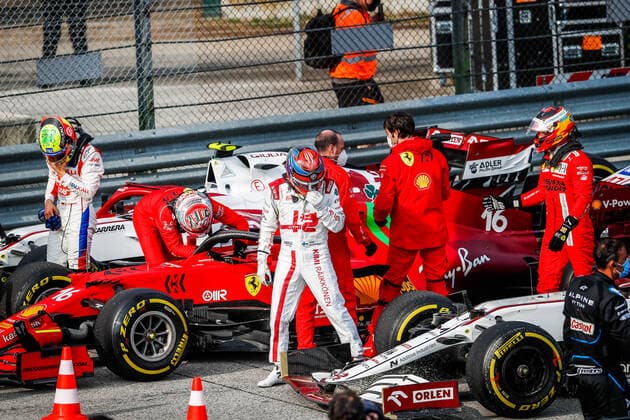 RAIKKONEN Kimi (fin), Alfa Romeo Racing ORLEN C41, portrait during the Formula 1 Pirelli Gran Premio Del Made In Italy E Dell emilia Romagna 2021 from April 16 to 18, 2021 on the Autodromo Internazionale Enzo e Dino Ferrari, in Imola, Italy - FORMULE 1 : Grand prix Emilie Romagne - Imola - Course - 18 04 2021 DPPI Panoramic 