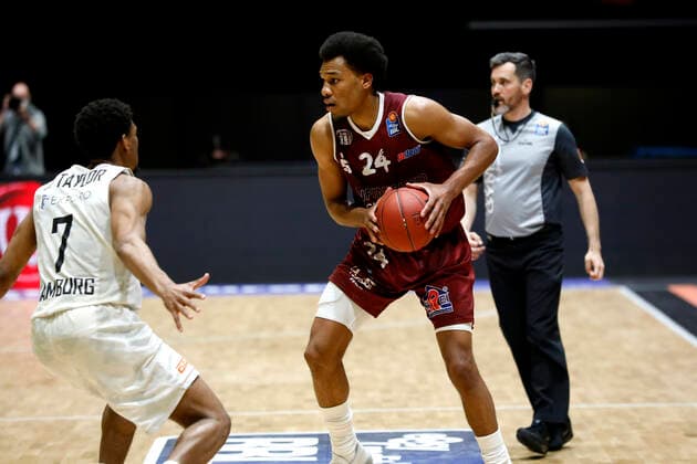 19.04.2021, easyCredit Basketball Bundesliga, BBL, Saison 2020 2021, Herren, Chemnitz Niners - Hamburg Towers George King, Niners Chemnitz Chemnitz Messe Chemnitz Sachsen Germany