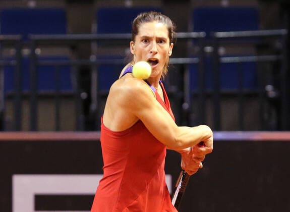 BAU 20.04.2021 Stuttgart Tennis Porsche Tennis Grand Prix, Doppel, Andrea PETKOVIC (GER)