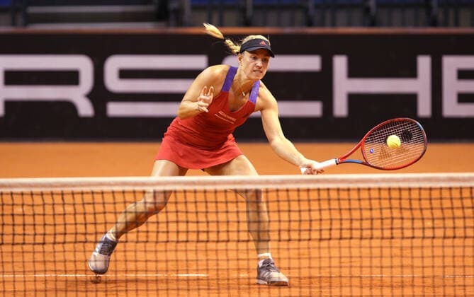 BAU 20.04.2021 Stuttgart Tennis Porsche Tennis Grand Prix, Doppel, Angelique KERBER (GER)