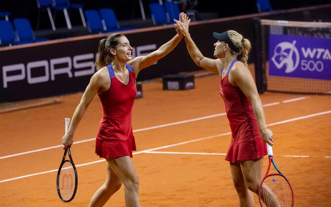 2021 Porsche Tennis Grand Prix Angelique Kerber , Germany Andrea Petkovic , Germany