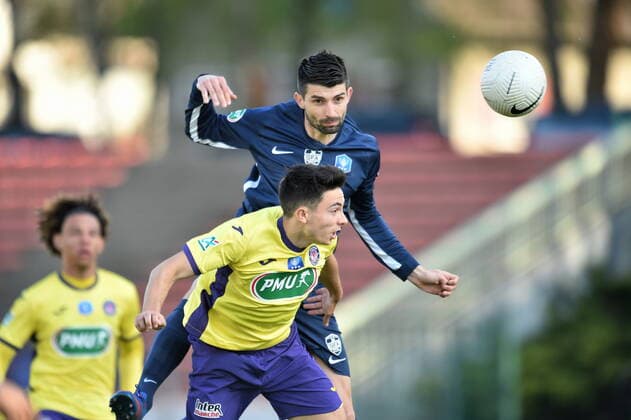 Mathieu Guillaud (rumilly) FOOTBALL : GFA Rumilly Vallieres vs Toulouse FC - 1 4 de finale de Coupe de France - 20 04 2021 FredericChambert Panoramic 