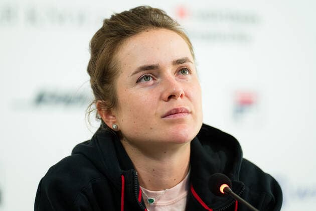 April 20, 2021, STUTTGART, GERMANY: Elina Svitolina of the Ukraine talks to the media at the 2021 Porsche Tennis Grand Prix WTA, Tennis Damen 500 tournament STUTTGART GERMANY - ZUMAa181 20210420_zaa_a181_027 Copyright: xRobxPrangex