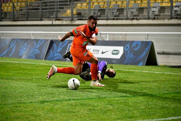 FOOTBALL : Canet Roussilon vs Montpellier - Quart de Final Coupe de France - Canet Roussilon - 20 04 2021 ThierryBreton Panoramic 
