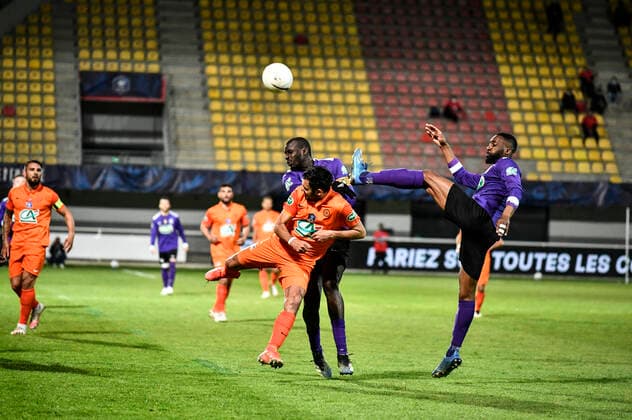 FOOTBALL : Canet Roussilon vs Montpellier - Quart de Final Coupe de France - Canet Roussilon - 20 04 2021 ThierryBreton Panoramic 