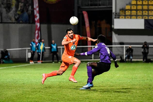 FOOTBALL : Canet Roussilon vs Montpellier - Quart de Final Coupe de France - Canet Roussilon - 20 04 2021 ThierryBreton Panoramic 