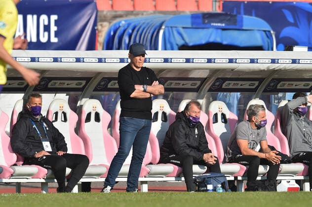 Patrice Garande (entraineur toulouse) FOOTBALL : GFA Rumilly Vallieres vs Toulouse FC - 1 4 de finale de Coupe de France - 20 04 2021 FredericChambert Panoramic 