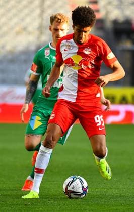 SOCCER - BL, Wattens vs RBS INNSBRUCK,AUSTRIA,21.APR.21 - SOCCER - tipico Bundesliga, championship group, WSG Tirol vs Red Bull Salzburg. Image shows Bernardo Fernandes Da Silva Junior (RBS).  GEPAxpictures xAmirxBeganovic