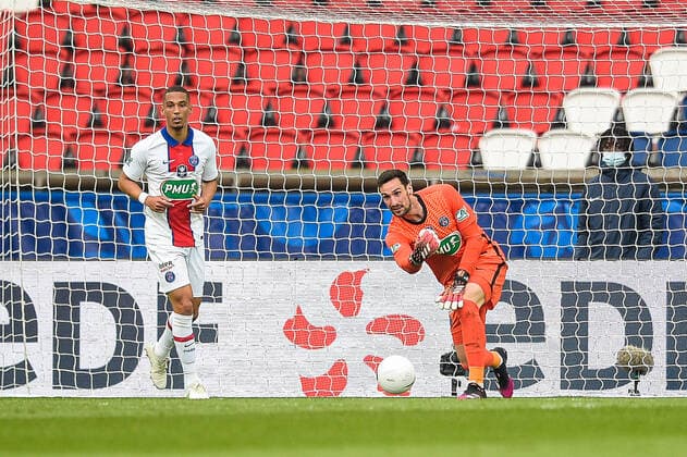 Sergio Rico ( 16 - PSG ) - FOOTBALL : Paris Saint Germain vs Angers - Coupe de France - Paris - 21 04 2021 FedericoPestellini Panoramic 