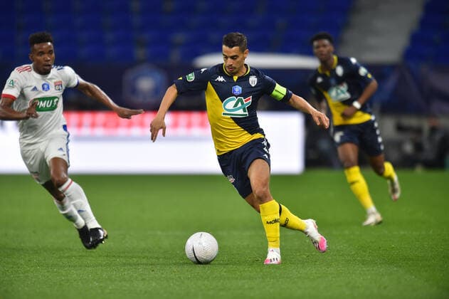 Wissam Ben Yedder (lyon) FOOTBALL : Olympique Lyonnais vs AS Monaco - 1 4 de finale de Coupe de France - 21 04 2021 FredericChambert Panoramic 