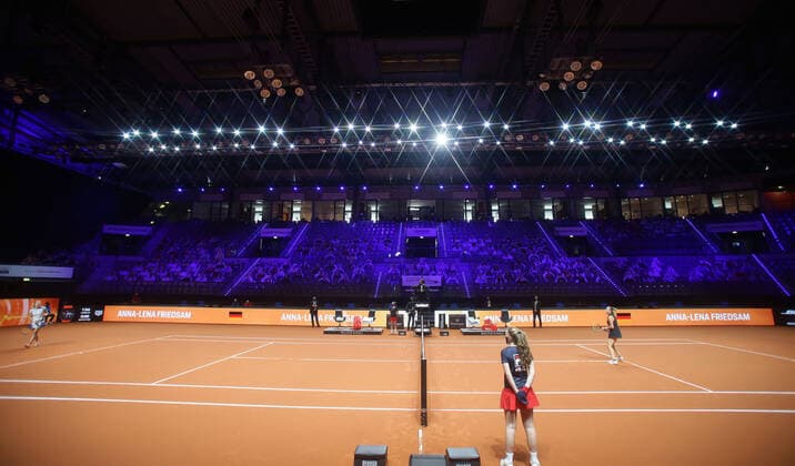 Stuttgart , Porsche Tennis Grand Prix Stuttgart 2021 , Übersicht Porsche Arena