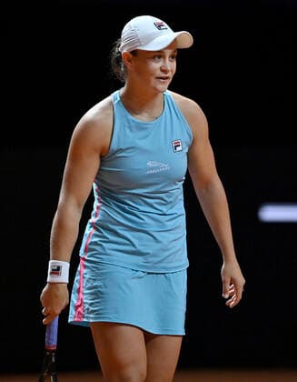 Emotion Ashleigh Barty (AUS) Viertelfinale Tennis Damen Porsche-Cup Porsche Tennis Grand Prix GP Stuttgart 2021 Porsche-Arena 23.04.2021 Porsche Tennis Grand Prix Stuttgart 2021