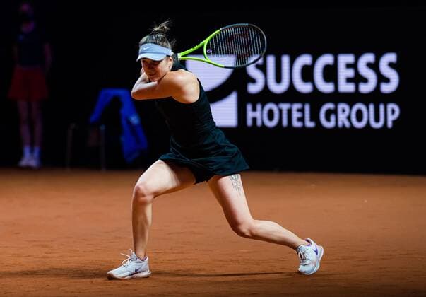 Mandatory Credit: Photo by Rob Prange Shutterstock (11864530at) Elina Svitolina of the Ukraine in action during the quarter-finals at the 2021 Porsche Tennis Grand Prix WTA, Tennis Damen 500 tournament Porsche Tennis Grand Prix, Tennis, Stuttgart, Germany - 23 Apr 2021 Porsche Tennis Grand Prix, Tennis, Stuttgart, Germany - 23 Apr 2021  Copyright: xRobxPrange Shutterstockx 11864530at