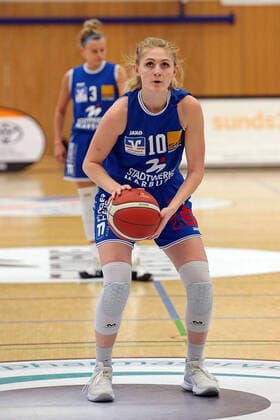22.04.2021, xovx, Basketball Damen Bundesliga - Playoffs Spiel um Platz 3, Spiel 1, BC pharmaserv Marburg - Herner TC Hanna Crymble (BC Pharmaserv Marburg), Freisteller Marburg Sporthalle Georg Gaßmann Stadion Hessen Deutschland (DE)