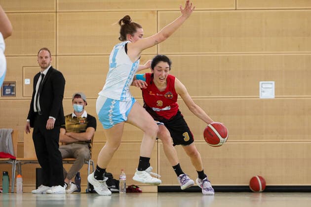 2. Damen Basketball Bundesliga Nord Capitol Bascats Duesseldorf gegen Rheinland Lions, 24.04.2021 Rachel Theriot ( 3 Rheinland Lions); 2. Damen Basketball Bundesliga Nord Capitol Bascats Duesseldorf gegen Rheinland Lions am 24.04.2021, Duesseldorf. Copyright: xBEAUTIFULxSPORTS KennyxBeelex