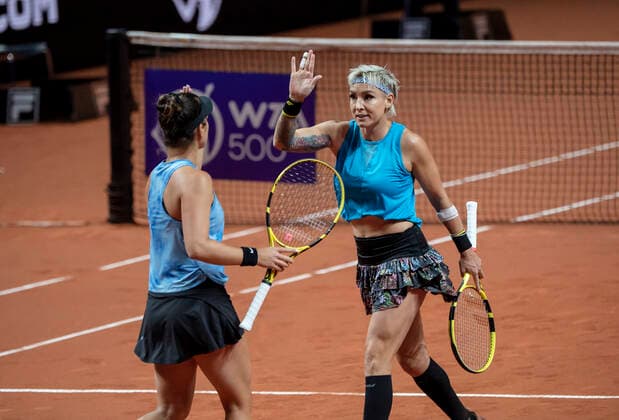 2021 Porsche Tennis Grand Prix Bethanie Mattek-Sands , USA Desirae Krawczyk , USA