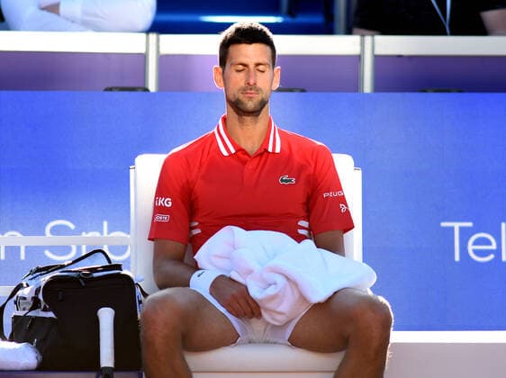 Bilder des Jahres 2021, Sport 04 April Sport Themen der Woche KW16 Sport Bilder des Tages NOVAK DJOKOVIC, Serbian tennis player at ATP, Tennis Herren Serbia Open tournament, at Tennis Center Novak. Belgrade, 24.04.2021. photo: Nebojsa Parausic MN press NebojsaxParausic 