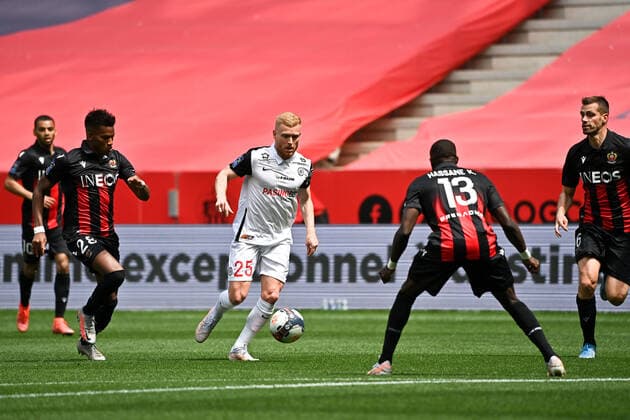 25 FLORENT MOLLET (MHSC) FOOTBALL : Nice vs Montpellier - Ligue 1 Uber Eats - 25 04 2021 FEP Panoramic 