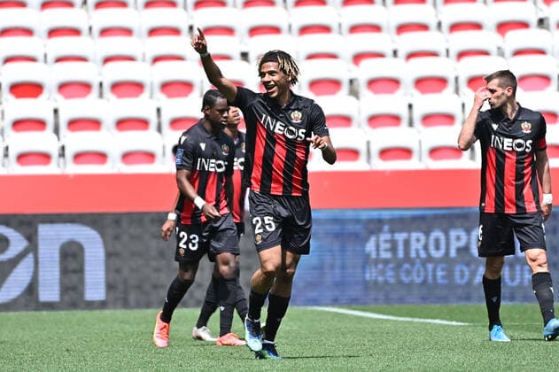 JOIE - FAIR PLAY - 25 JEAN CLAIR TODIBO (NICE) FOOTBALL : Nice vs Montpellier - Ligue 1 Uber Eats - 25 04 2021 FEP Panoramic 