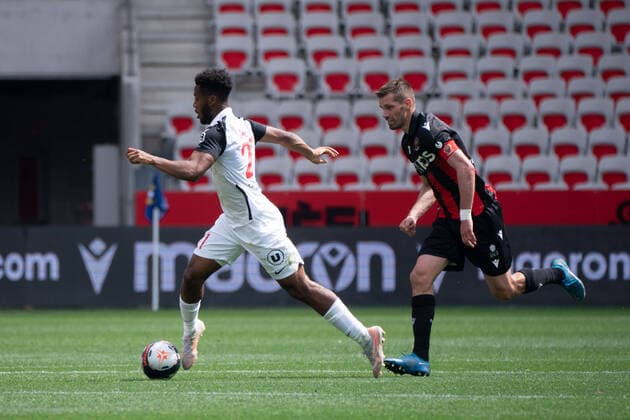 Sepe Elle Wahi (Montpellier FC) FOOTBALL : OGC Nice vs Montpellier - Ligue 1 Uber Eats - Nice - 25 04 2021 NorbertScanella PanoramiC 